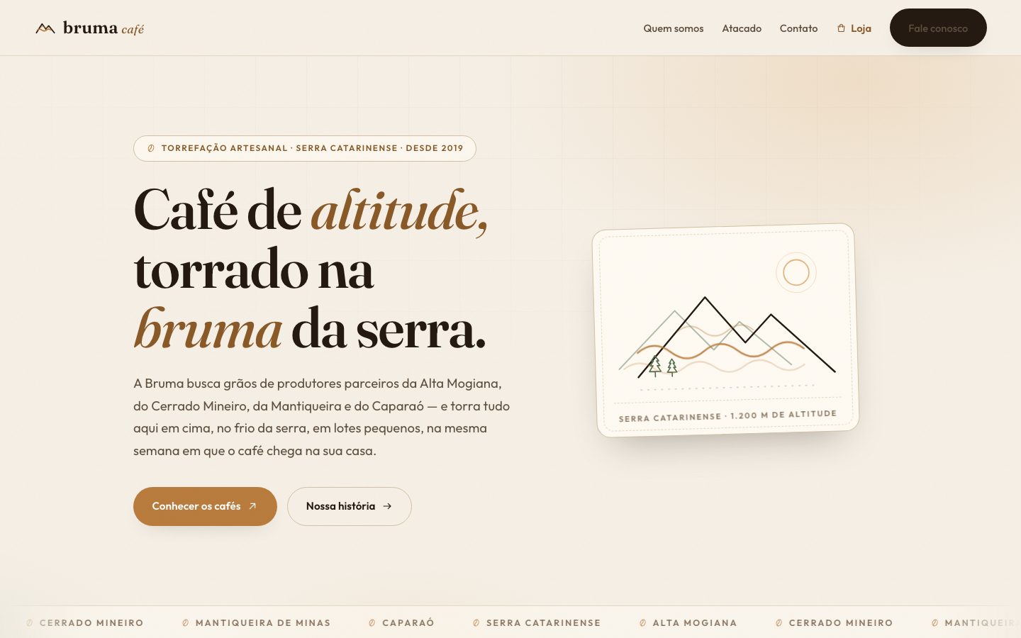O site da Bruma