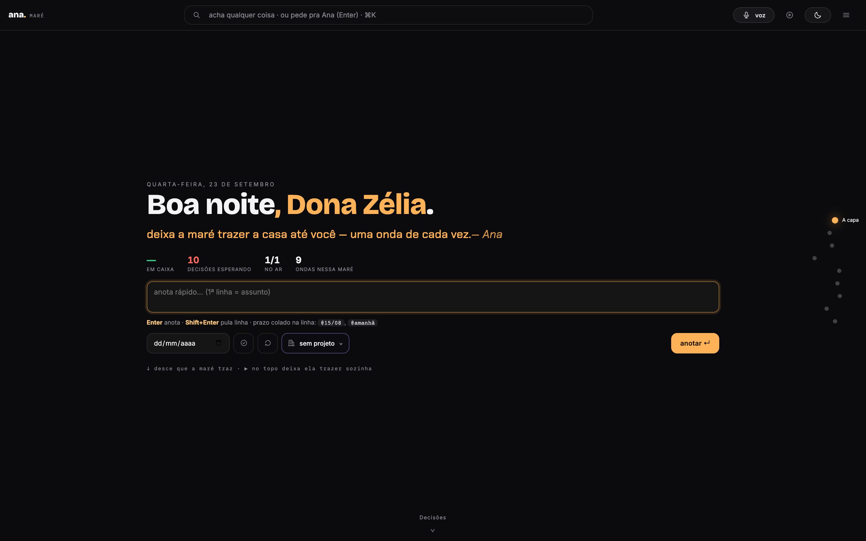 Maré — um dos cinco jeitos de ver a mesma casa