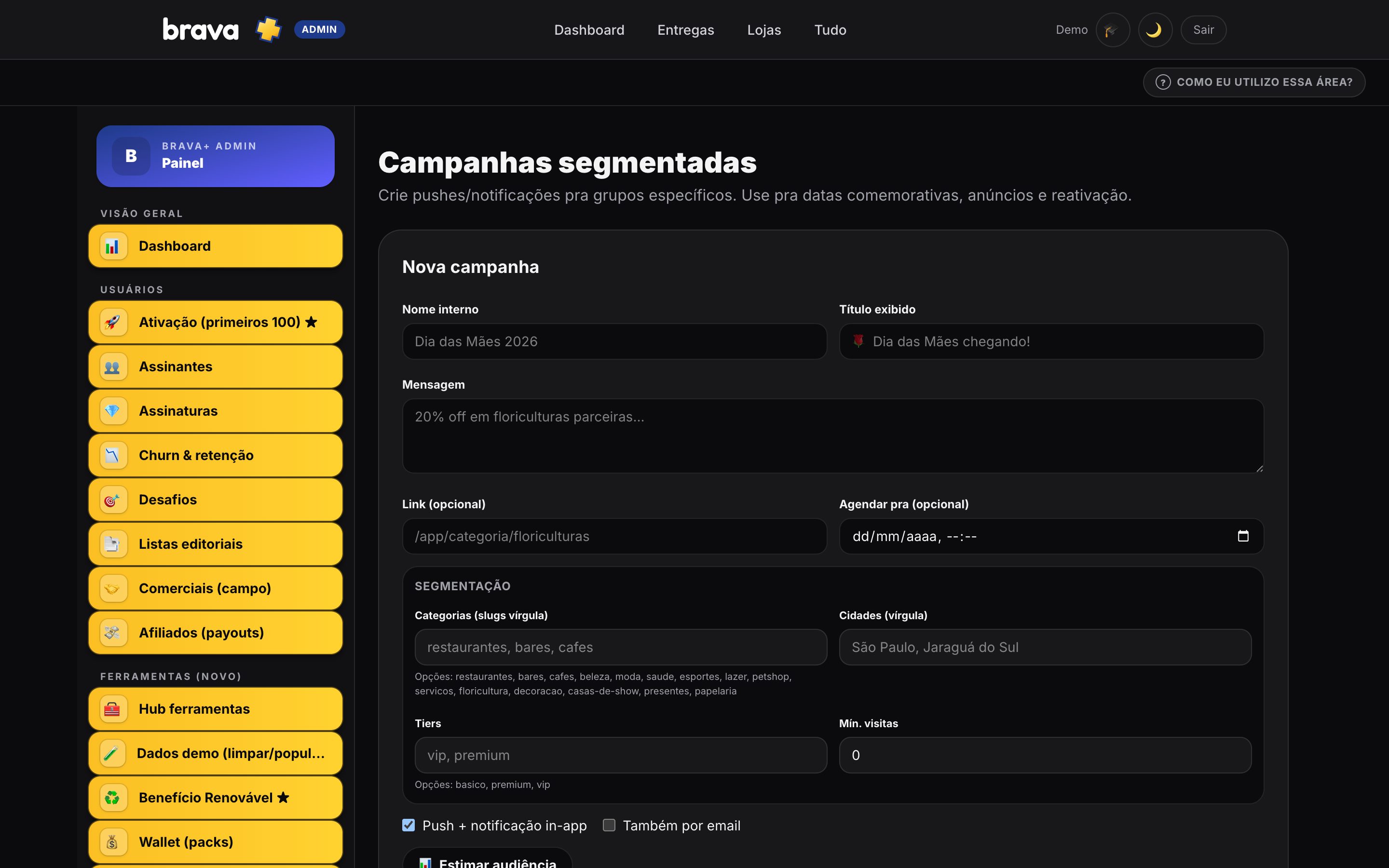 Campanhas de growth