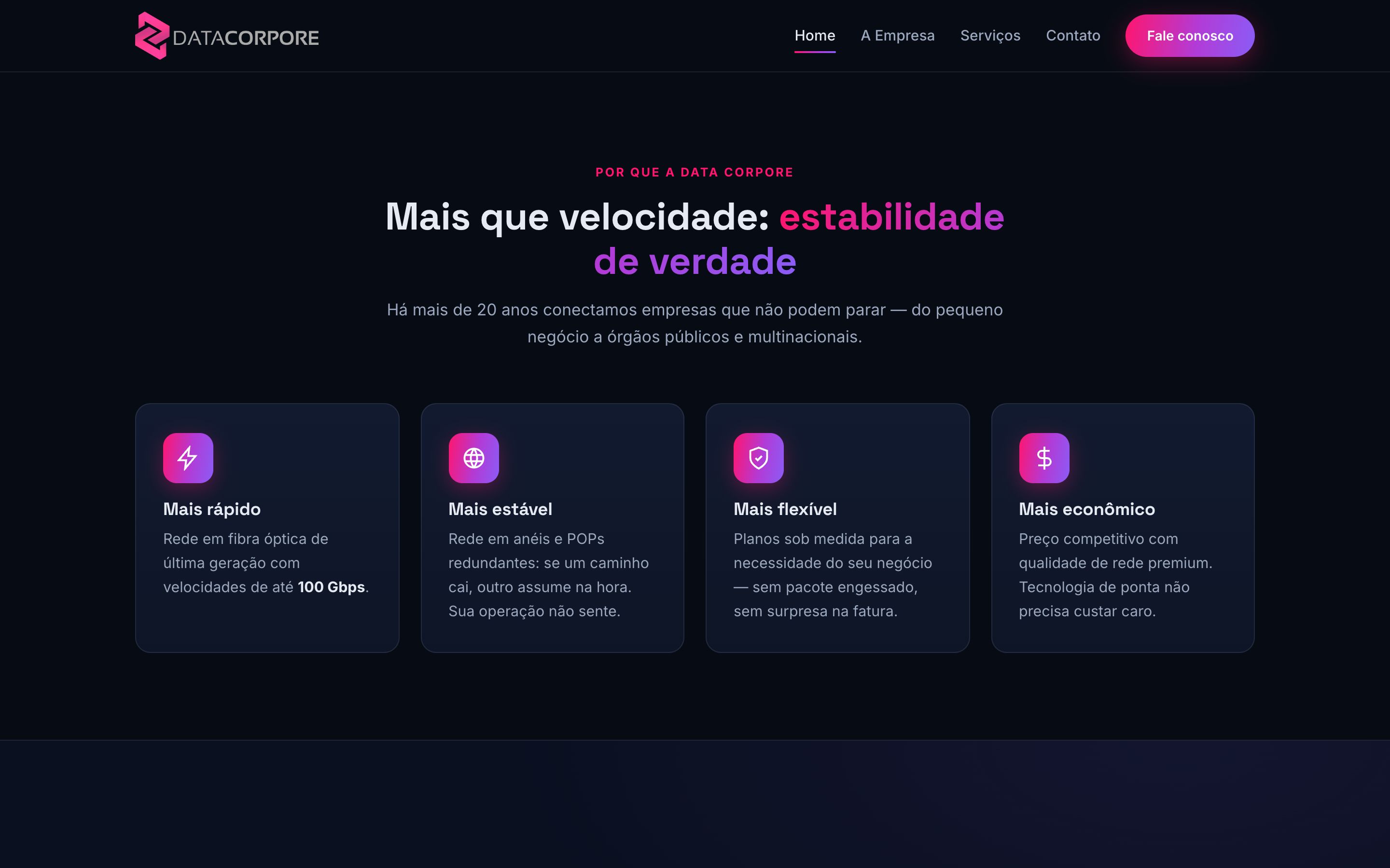 Data Corpore — tela 2