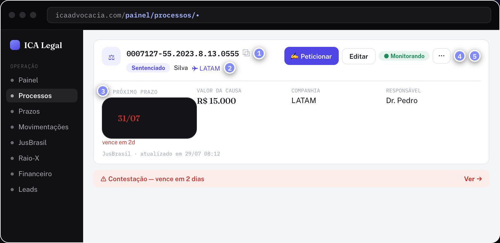 Processo 360 — o caso em 2 segundos