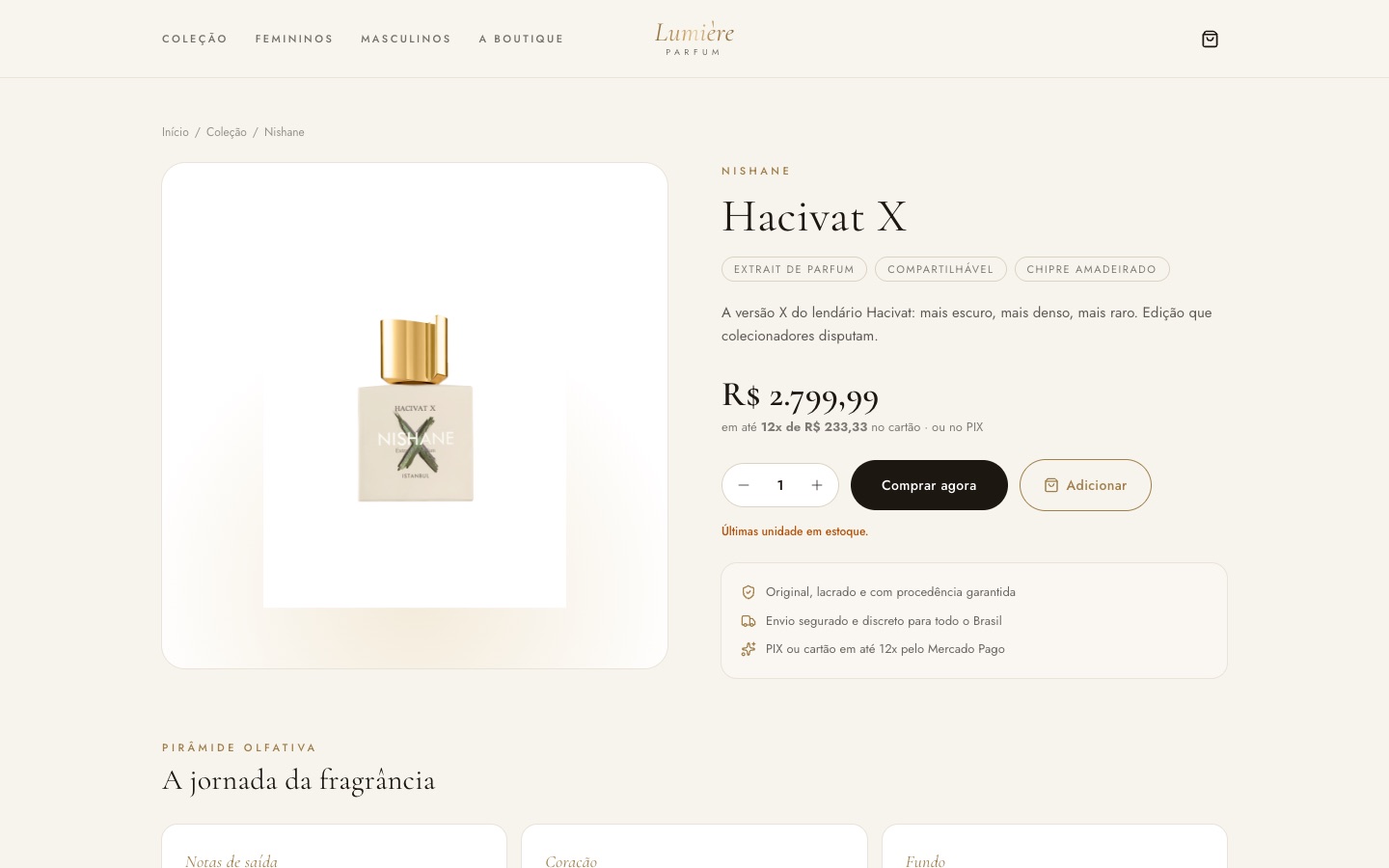 Ficha do perfume: preço, parcelamento e a jornada olfativa da fragrância