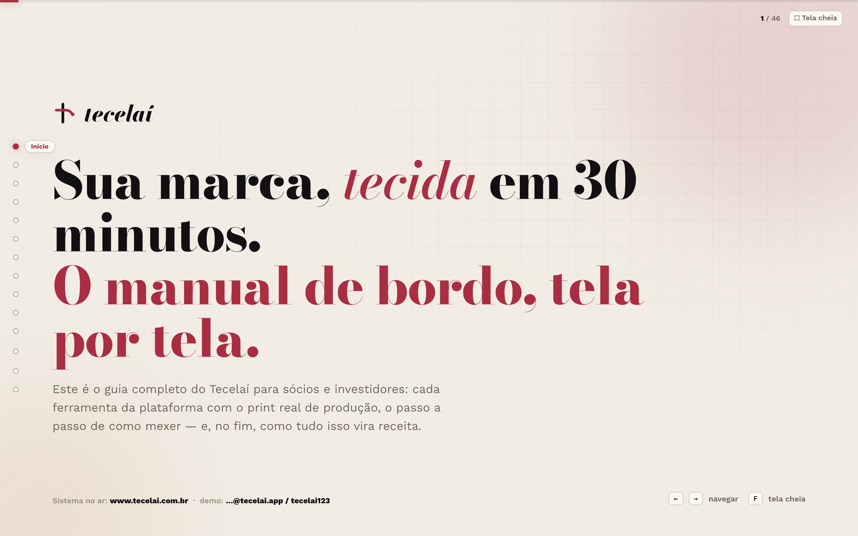 Tecelaí — SaaS de moda